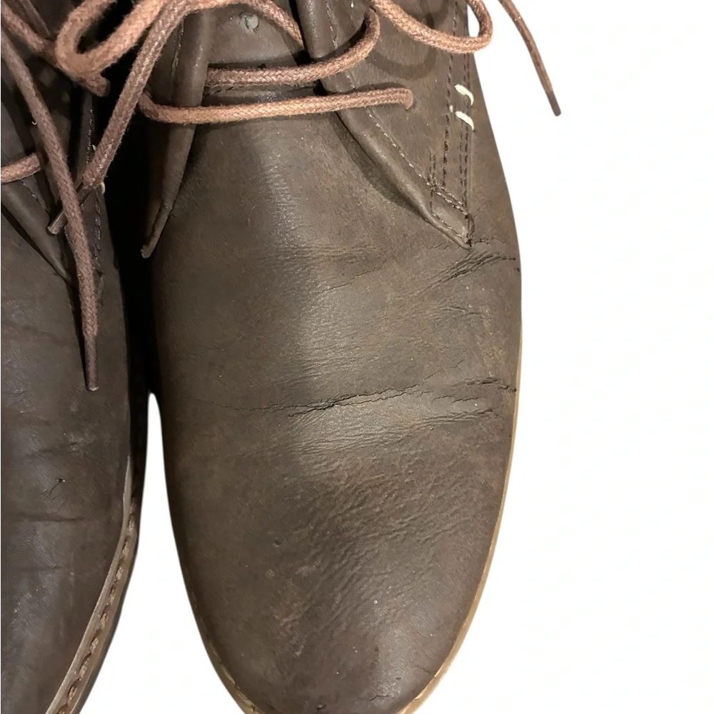 Varese Men'ds Classic Brown Leather Chukka Boots 10.5